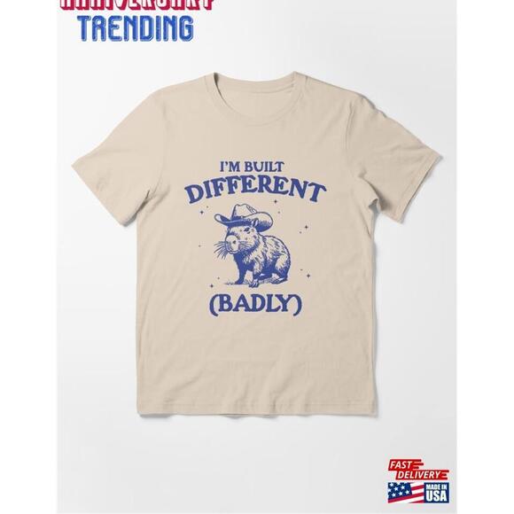 Other - I M Built Different Badly Style Shirt Retro Cartoon Tshirt